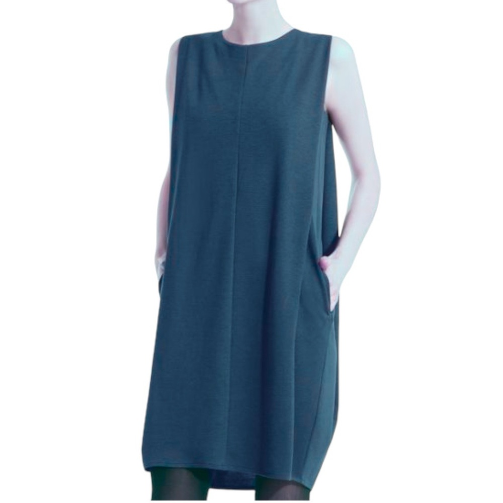 NWT Ronan Chen Anya Dress 5957 Sleeveless Shift Grecian Folds Women’s Size 0